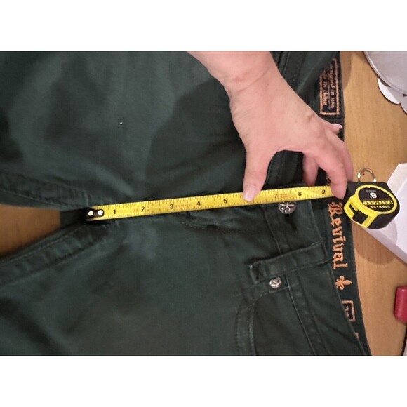 Rock Revival Women's JEN SKINNY Jeans Size 28 Measured 28x33 Green - Picture 5 of 14